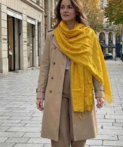 Cloud-Textured Mulberry Silk Scarf