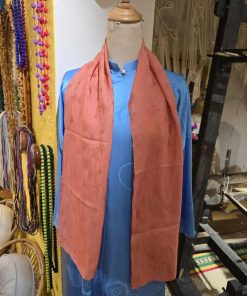 Sheer Textured Mulberry Silk Scarf