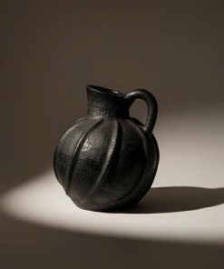 Handmade Fluted Ceramic Vase – Decorative Pottery