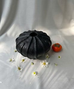 Fluted Lotus Vase - Modern Ceramic Flower Vase for Home Decor